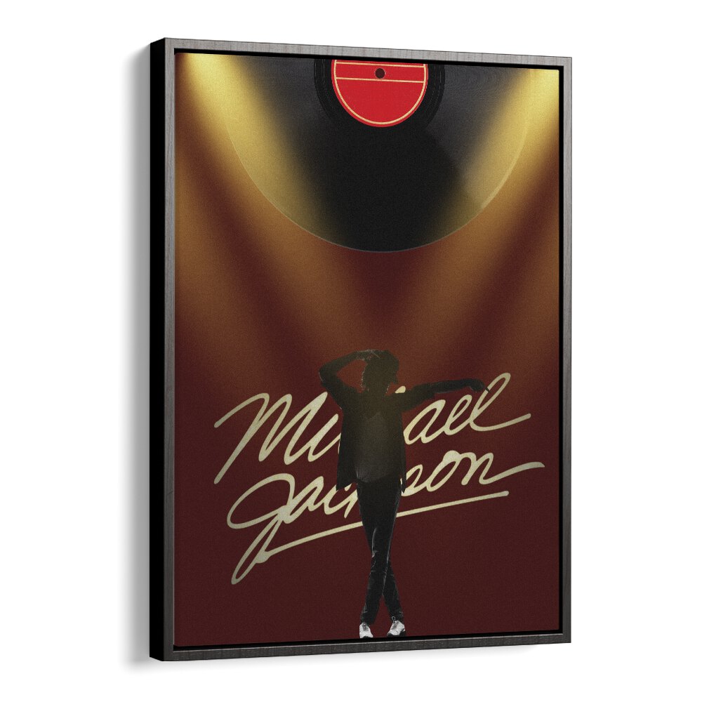 Michael Jackson By Grishma Korjani Movie & Music Posters in Black Floater Frame