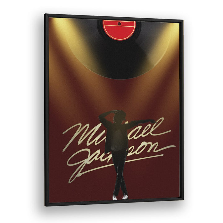 Michael Jackson By Grishma Korjani Movie & Music Posters in Black Plain Frame