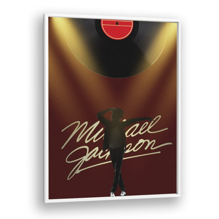 Michael Jackson By Grishma Korjani Movie & Music Posters in White Plain Frame