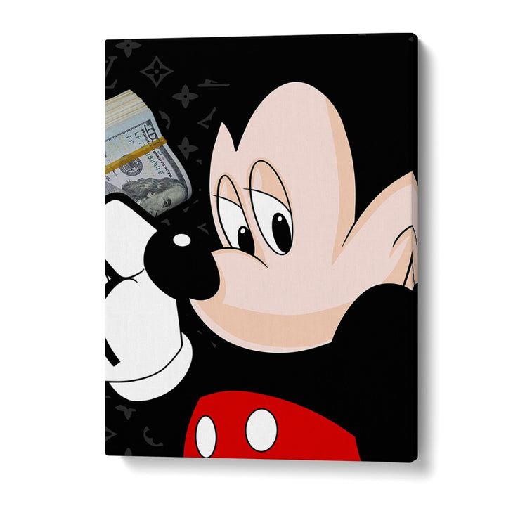 Mickey Money Pop A Playful Twist On Iconic Currency Comic Wall Art Comic Posters in Gallery Wrap