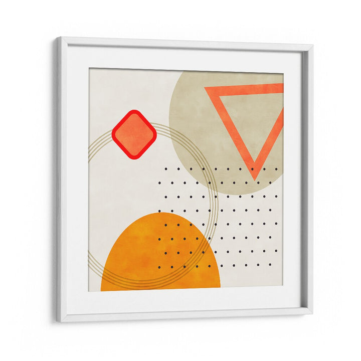 Mid Bauhaus Geometry III By Ana Rut Bre Abstract Art Abstract Paintings in White Frame With Mount