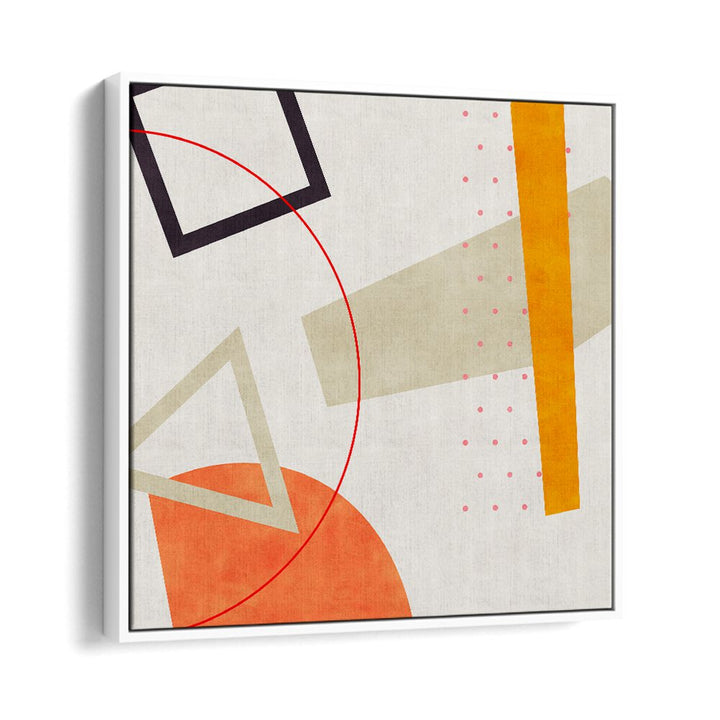 Mid Bauhaus Geometry VI By Ana Rut Bre Abstract Art Abstract Paintings in White Floater Frame