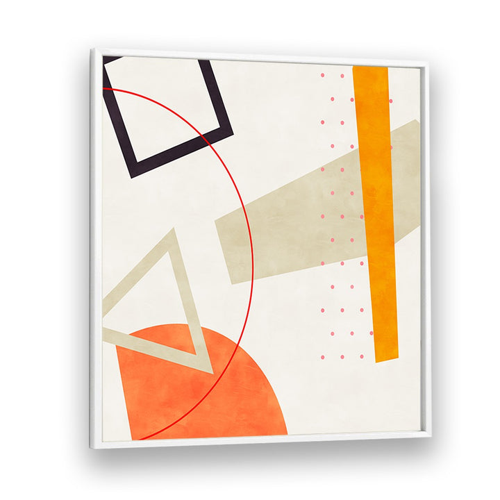 Mid Bauhaus Geometry VI By Ana Rut Bre Abstract Art Abstract Paintings in White Plain Frame