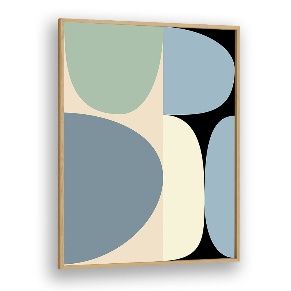 Mid Century Pastel Xvii By Ana Rut Bre Abstract Art Abstract Wall Art in Oak Wood Plain Frame