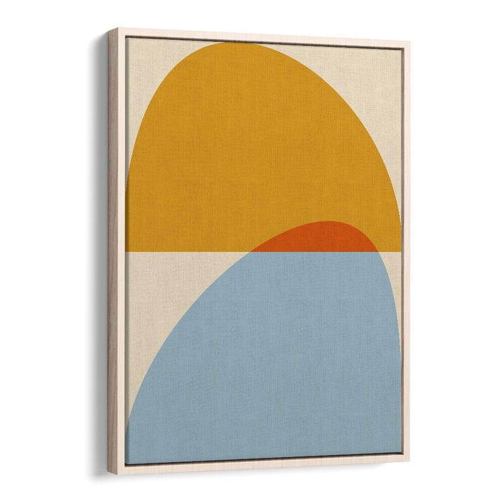 Mid Century Pastel Xviii By Ana Rut Bre Abstract Art Abstract Wall Art in Oak Wood Floater Frame