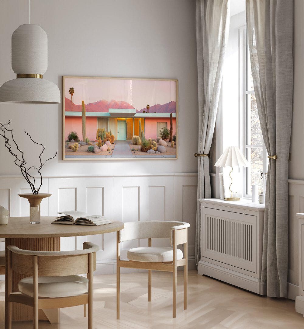Transform your space with MID-CENTURY MOODS, BEACH PAINTINGS that blend nostalgia and modern elegance.