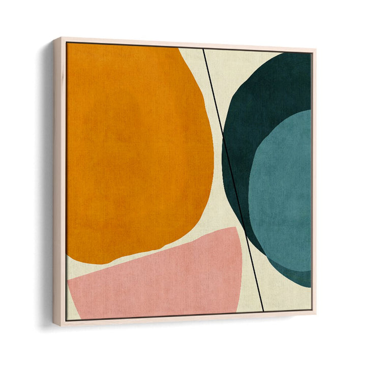 Mid Painted Kopie I By Ana Rut Bre Abstract Art Abstract Paintings in Oak Wood Floater Frame