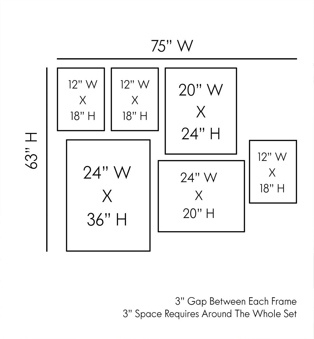 MIDNIGHT GOLD  GALLERY WALL , GALLERY WALLS & SETS