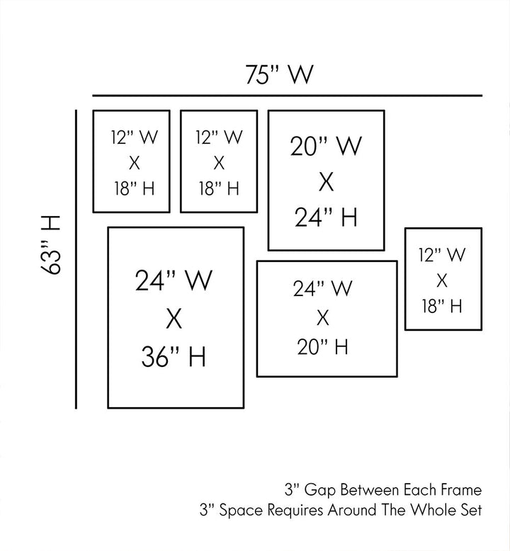 MIDNIGHT GOLD  GALLERY WALL , GALLERY WALLS & SETS