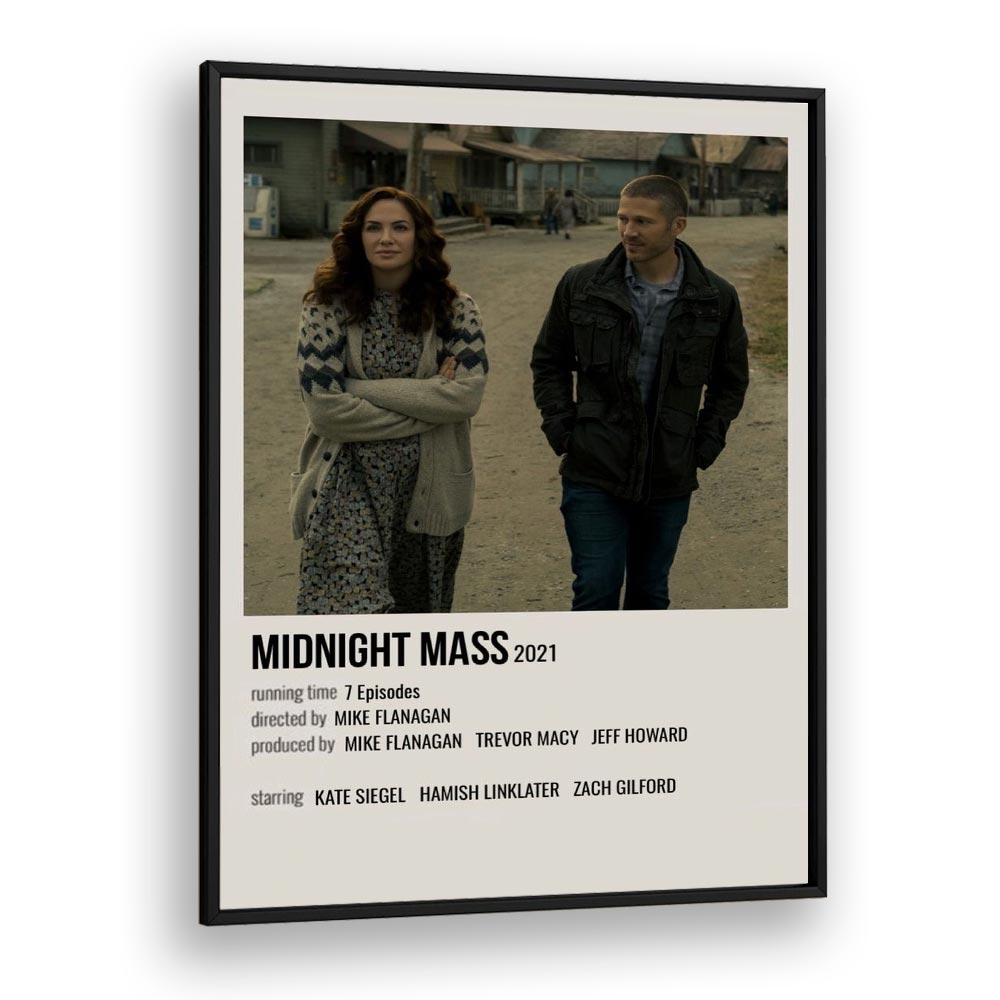 Midnight Mass 2021 Movie Posters in Black Plain Frame