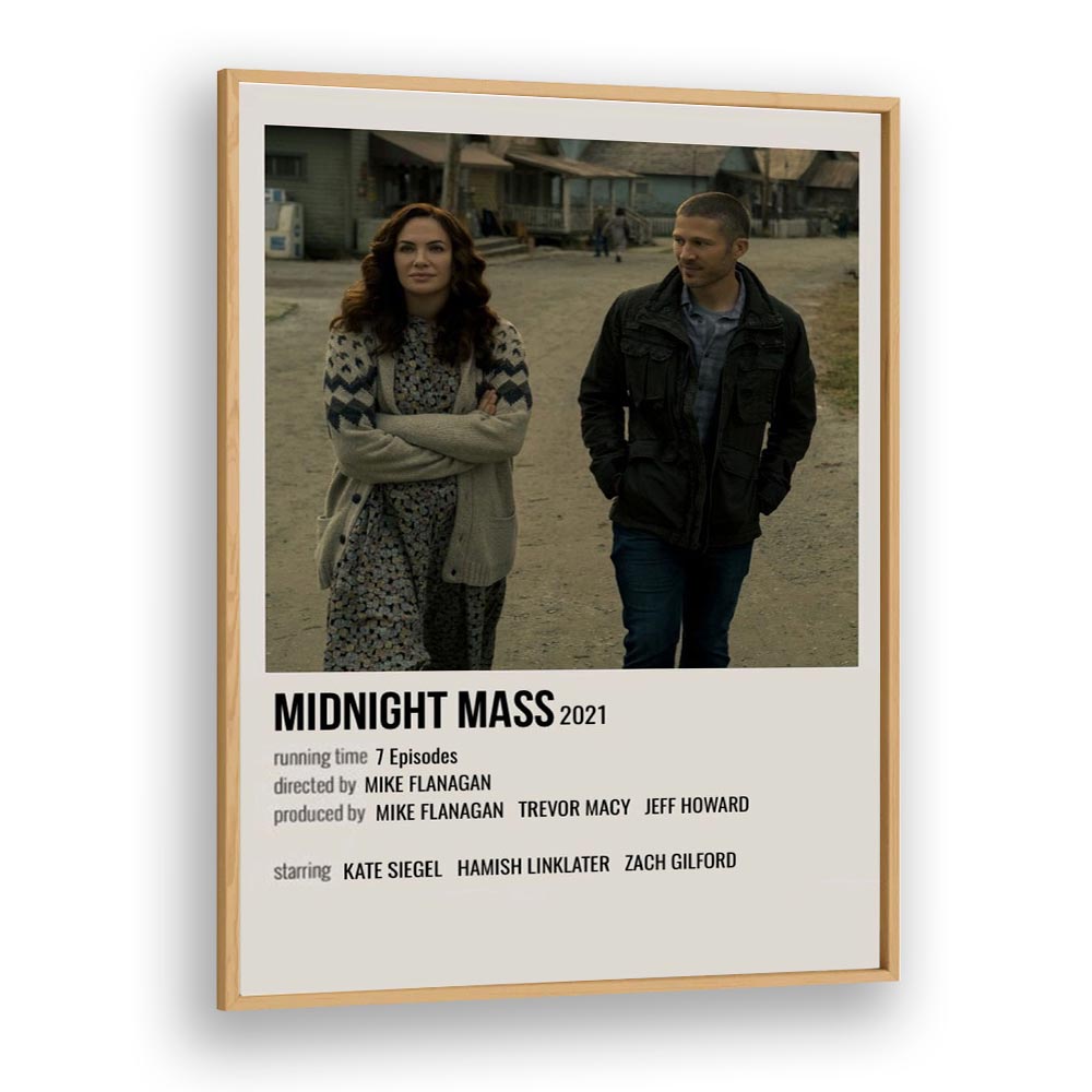 Midnight Mass 2021 Movie Posters in Oak Wood Plain Frame