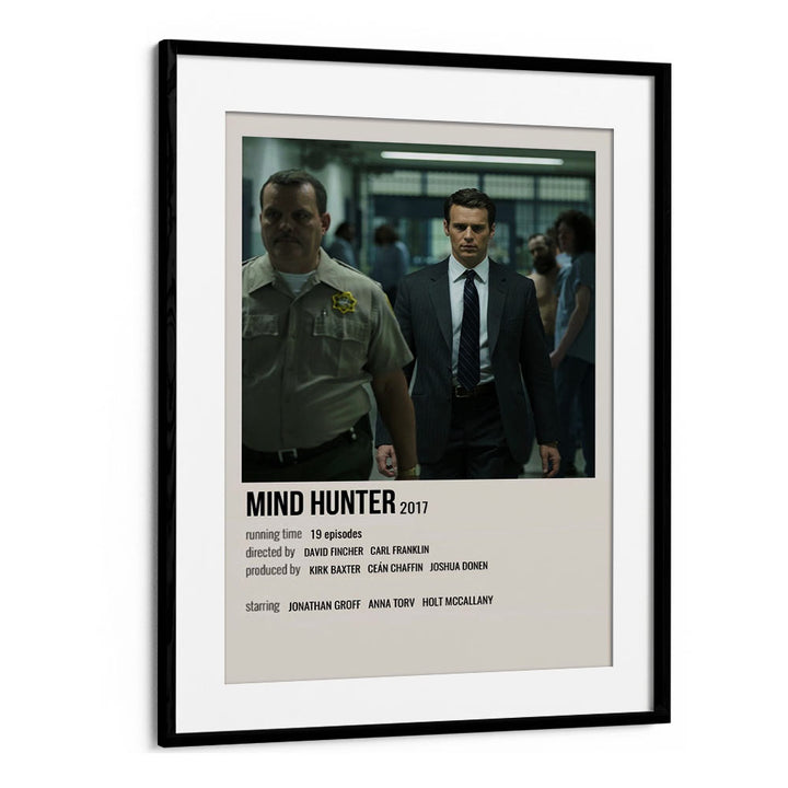 Mind Hunter 2017 Movie Posters in Black Frame With Mount