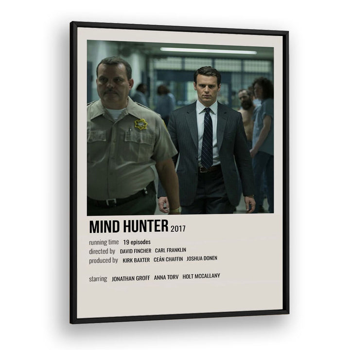 Mind Hunter 2017 Movie Posters in Black Plain Frame
