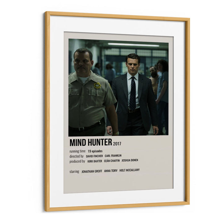 Mind Hunter 2017 Movie Posters in Oak Wood Frame With Mount