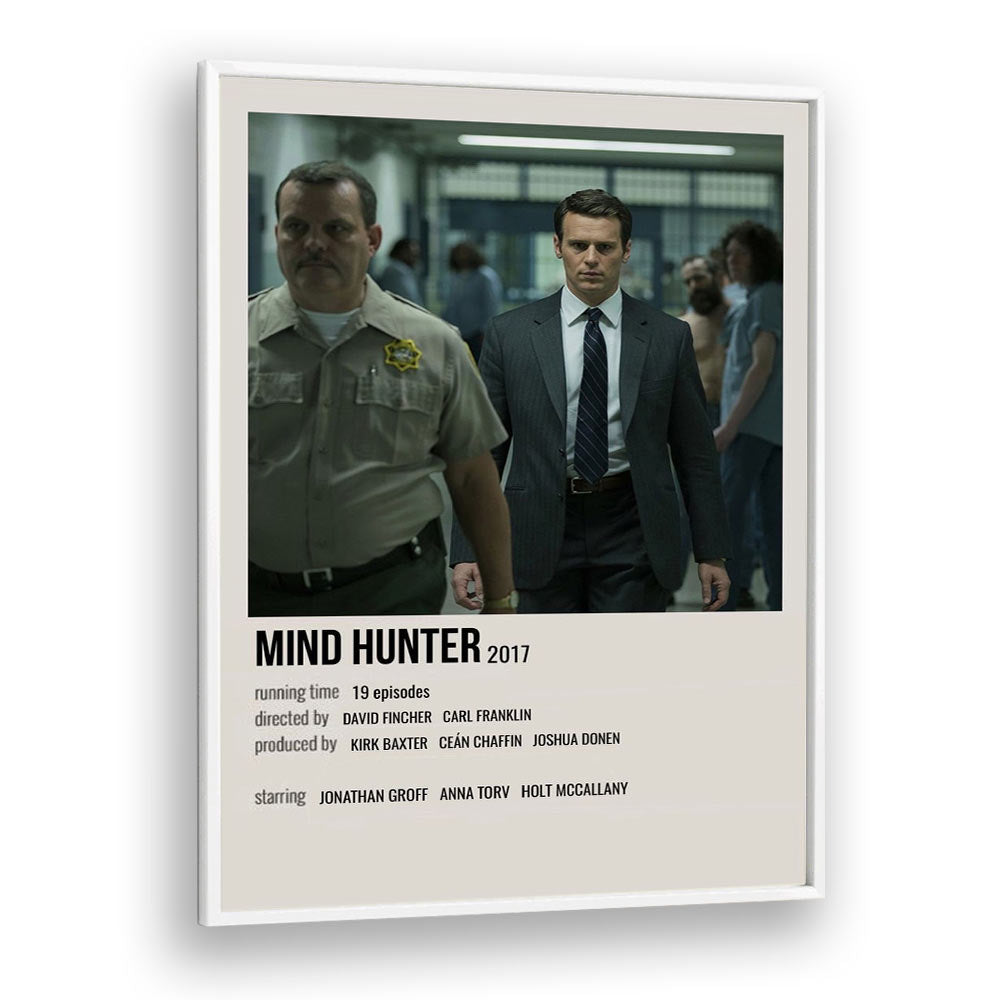 Mind Hunter 2017 Movie Posters in White Plain Frame