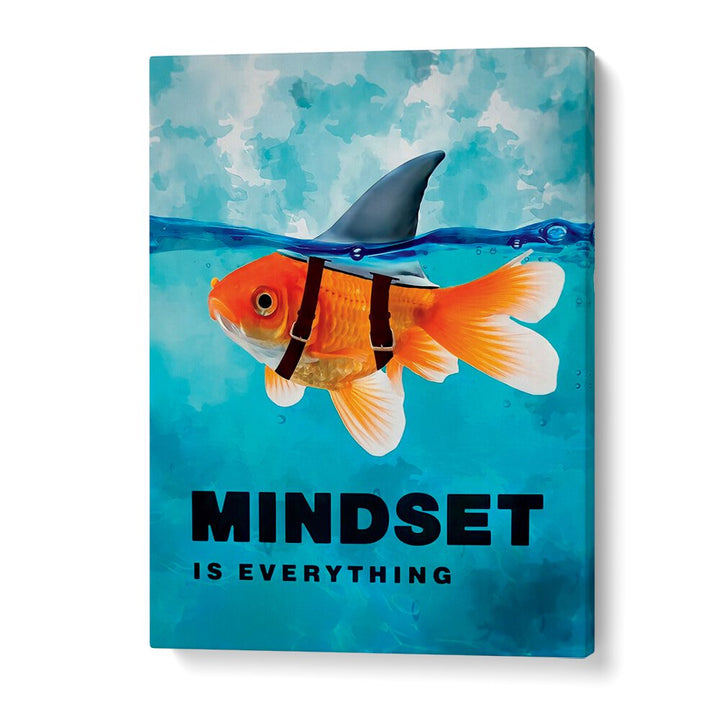 Mindset Is Everything Quotes And Typography Posters in Gallery Wrap