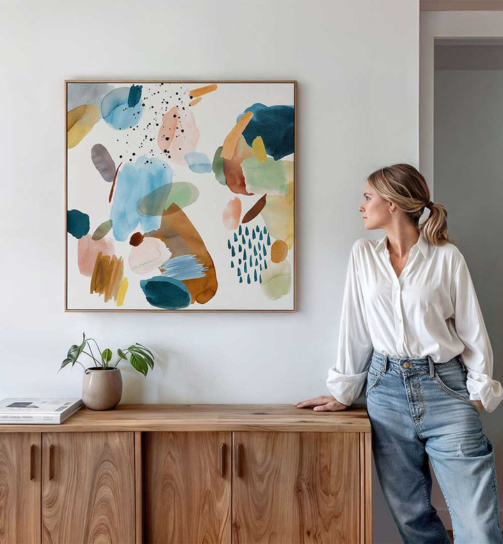 MINERAL MODERN ABSTRACT BRUSHSTROKES , ABSTRACT PAINTINGS