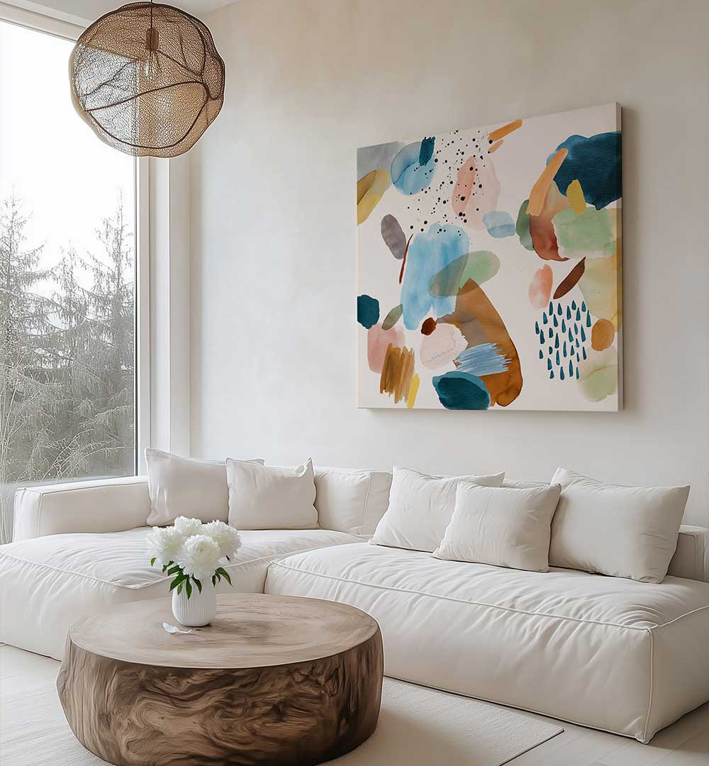 MINERAL MODERN ABSTRACT BRUSHSTROKES , ABSTRACT PAINTINGS