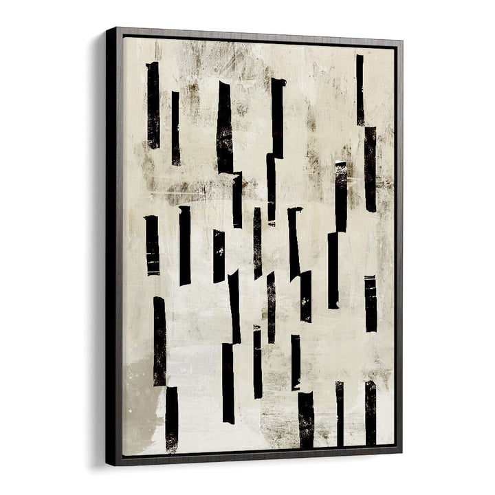 Minimal Lines By Dan Hobday Abstract Art Abstract Paintings in Black Floater Frame