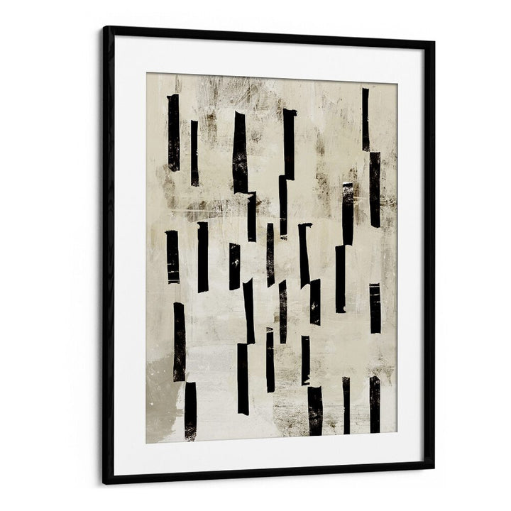 Minimal Lines By Dan Hobday Abstract Art Abstract Paintings in Black Frame With Mount