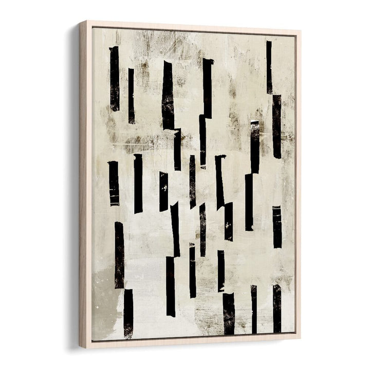 Minimal Lines By Dan Hobday Abstract Art Abstract Paintings in Oak Wood Floater Frame