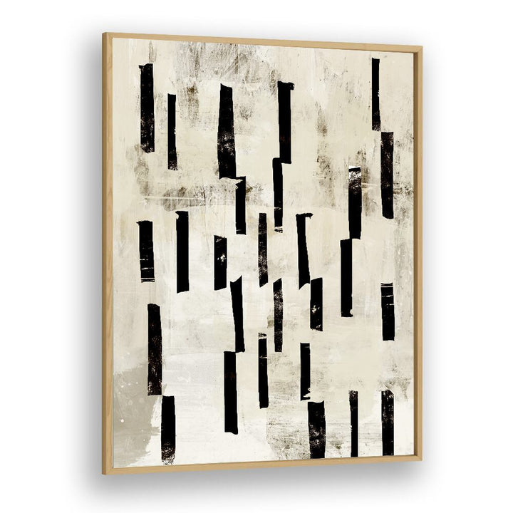 Minimal Lines By Dan Hobday Abstract Art Abstract Paintings in Oak Wood Plain Frame