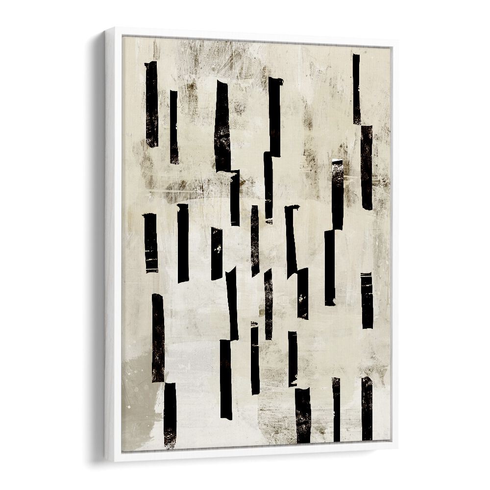 Minimal Lines By Dan Hobday Abstract Art Abstract Paintings in White Floater Frame