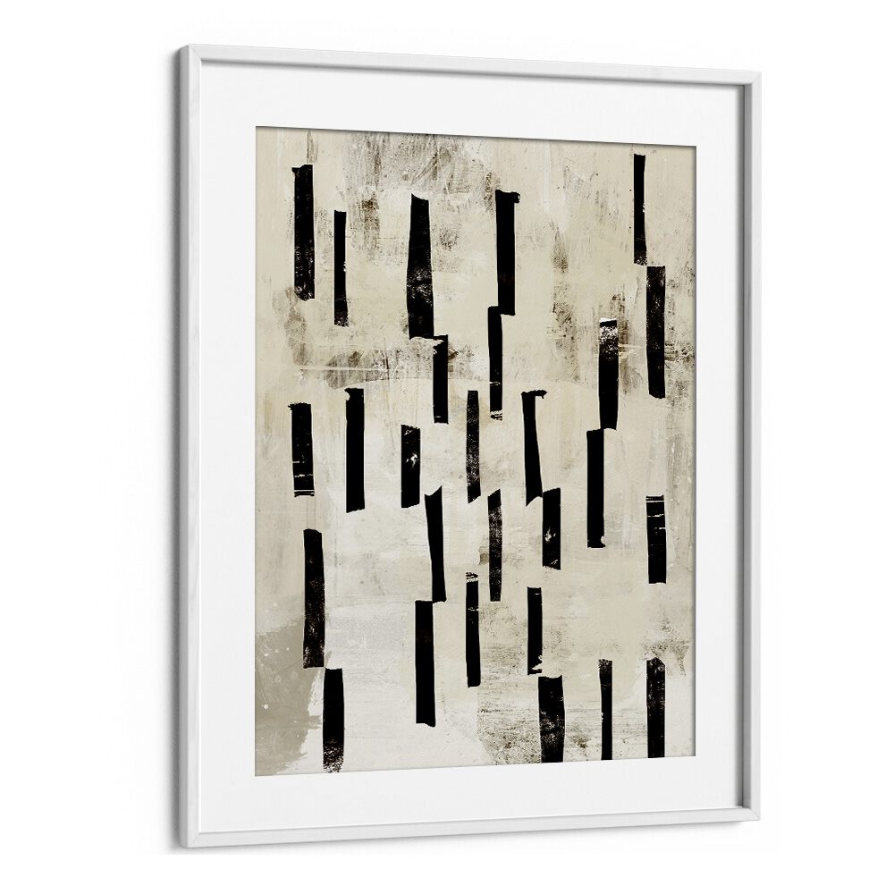 Minimal Lines By Dan Hobday Abstract Art Abstract Paintings in White Frame With Mount