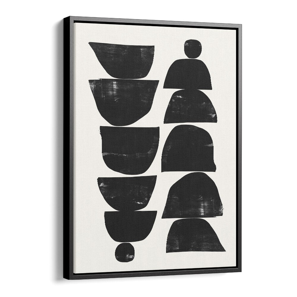 Minimal Plant By Dan Hobday Abstract Art Abstract Paintings in Black Floater Frame