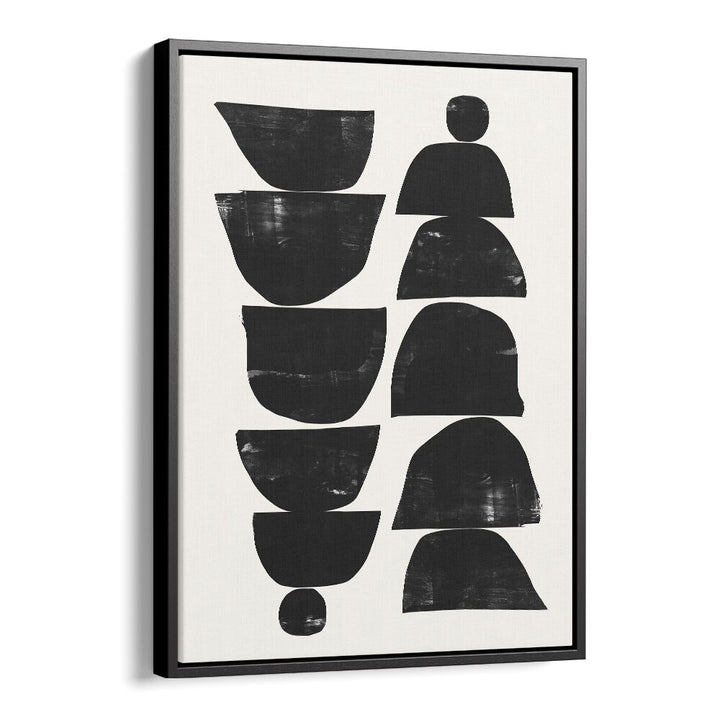 Minimal Plant By Dan Hobday Abstract Art Abstract Paintings in Black Floater Frame