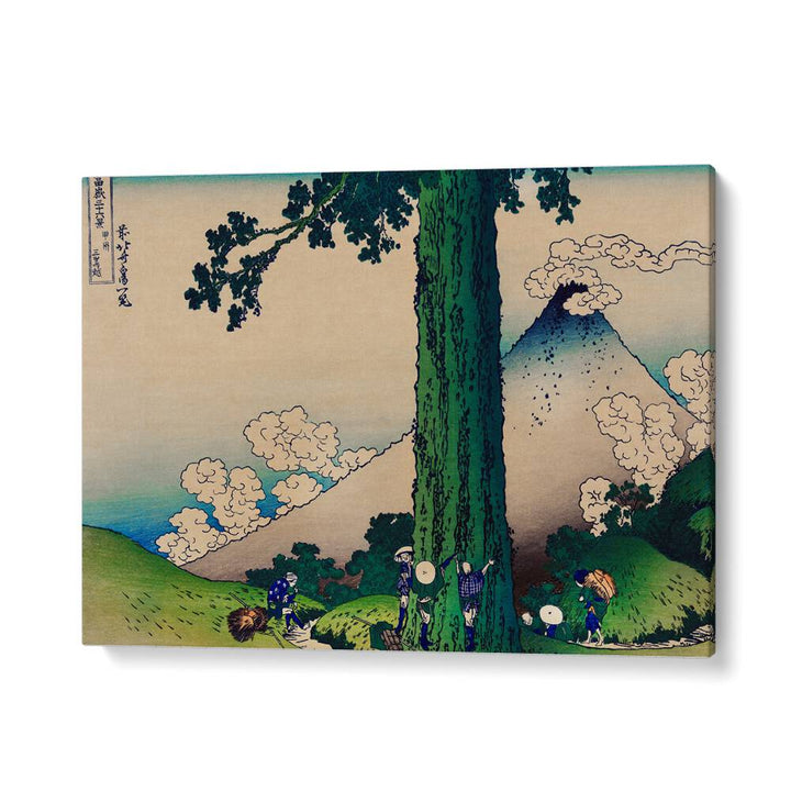 Mishima Pass In Kai Province 1760-1849 By Katsushika Hokusai Japanese Paintings in Gallery Wrap