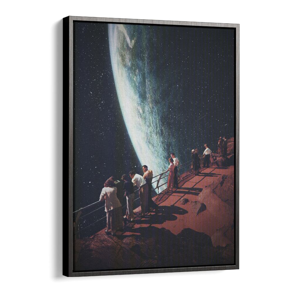 Missing The Ones We Left Behind By Frank Moth Surreal Art Prints Surrealism in Black Floater Frame