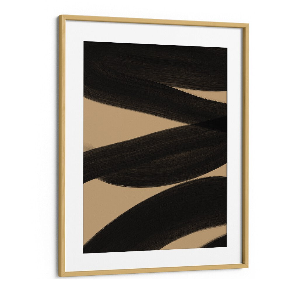 Modern Abstract ii by Yopie Studio Abstract Paintings Abstract Art Prints in Oak Wood Frame With Mount