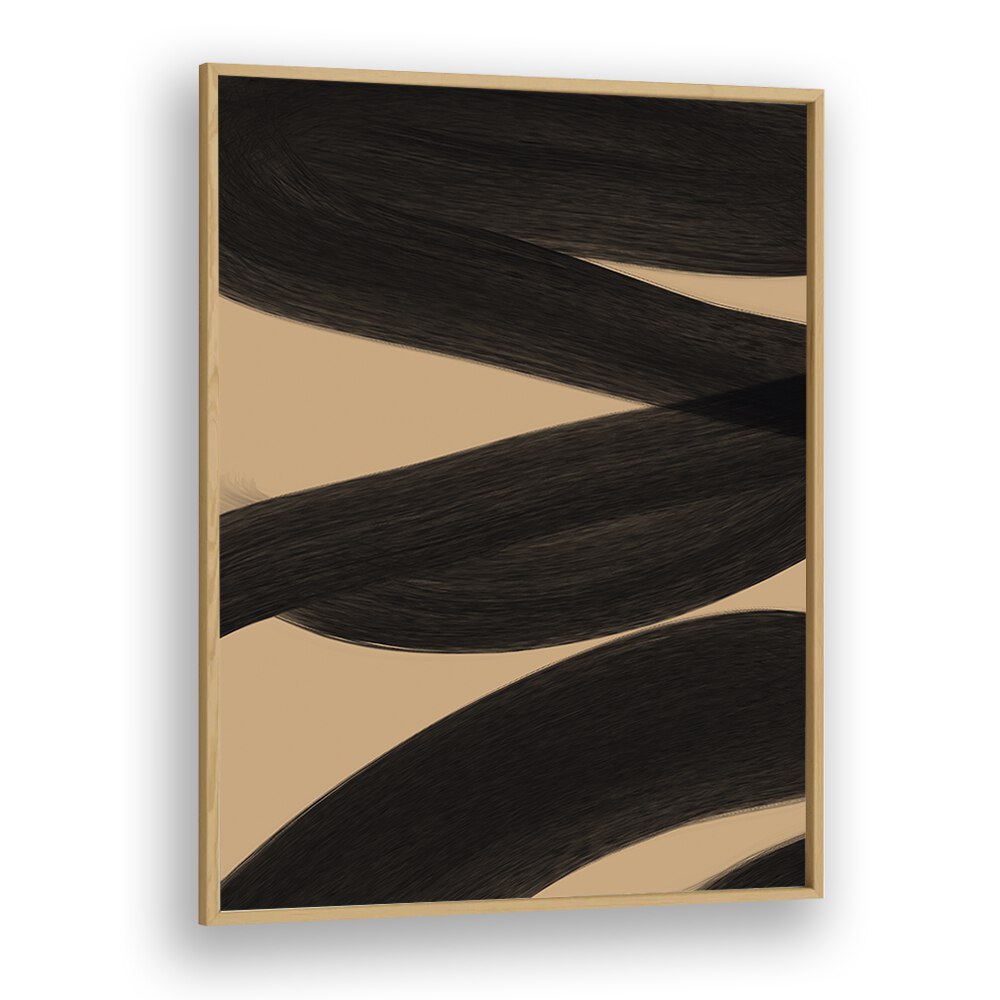 Modern Abstract ii by Yopie Studio Abstract Paintings Abstract Art Prints in Oak Wood Plain Frame