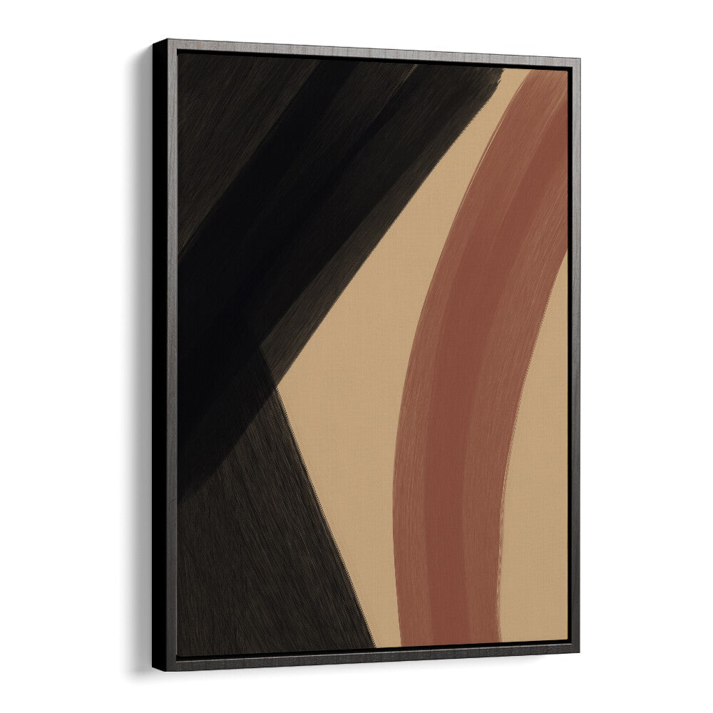 Modern Abstract iii by Yopie Studio Abstract Paintings Abstract Art Prints in Black Floater Frame