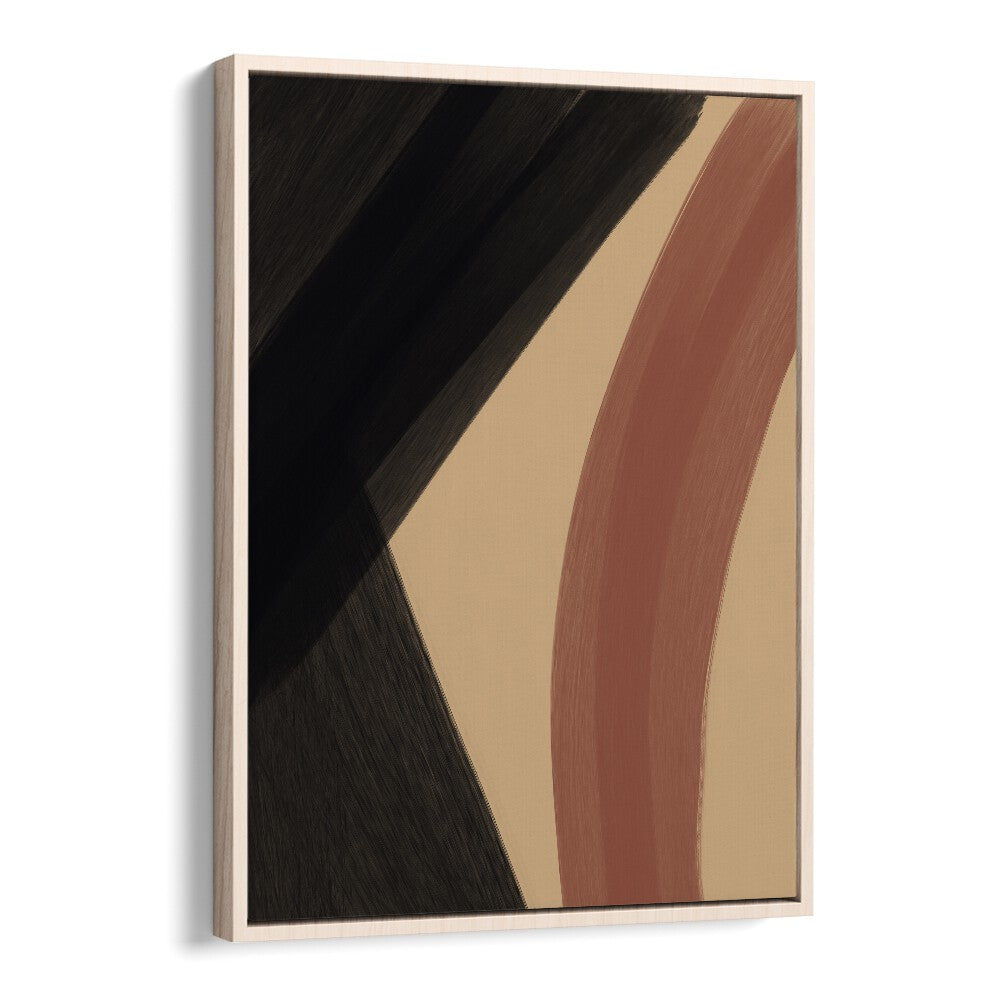 Modern Abstract iii by Yopie Studio Abstract Paintings Abstract Art Prints in Oak Wood Floater Frame