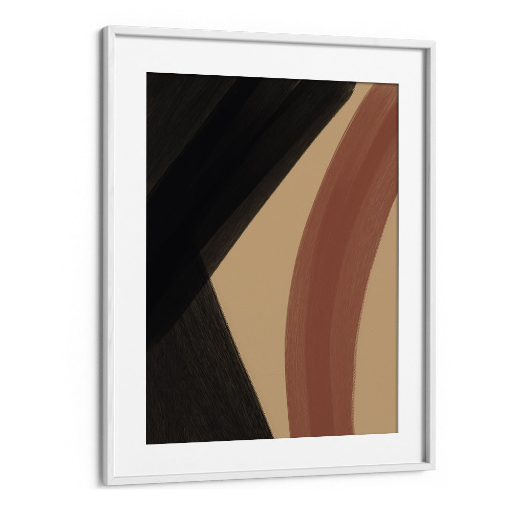 Modern Abstract iii by Yopie Studio Abstract Paintings Abstract Art Prints in White Frame With Mount