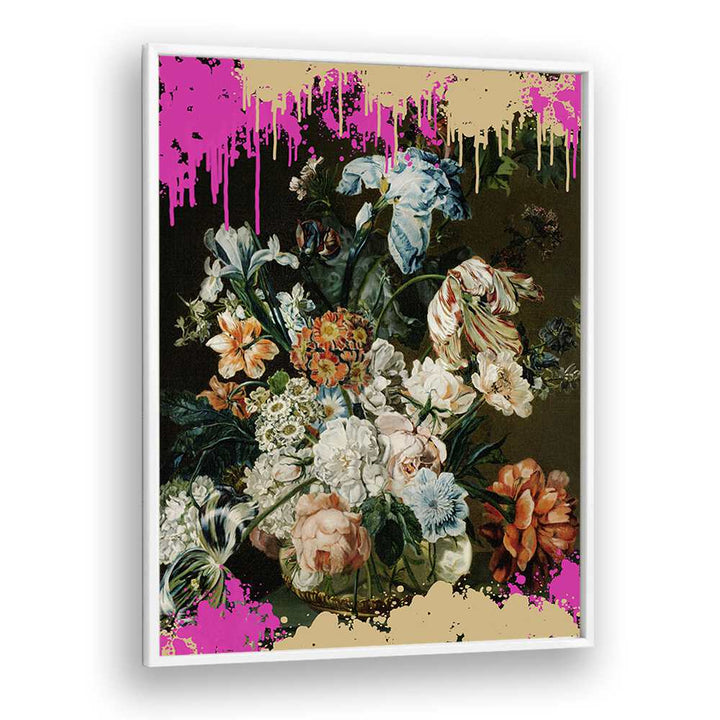 Modern Composition by the Art Concept Altered Art Prints in White Plain Frame