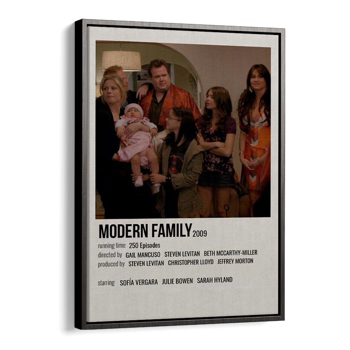 Modern Family 2009 Movie Posters in Black Floater Frame