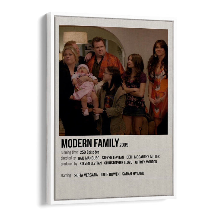 Modern Family 2009 Movie Posters in White Floater Frame