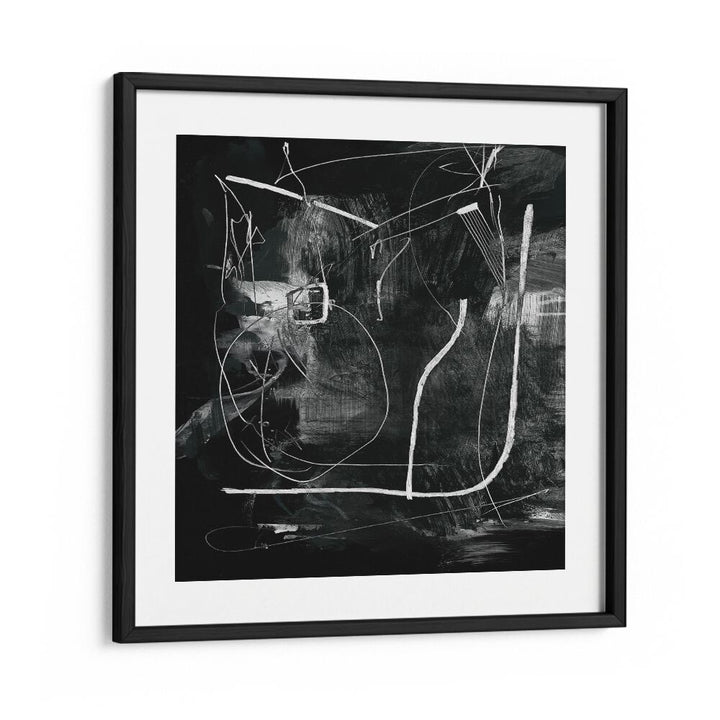 Mono By Dan Hobday Abstract Art Abstract Paintings in Black Frame With Mount