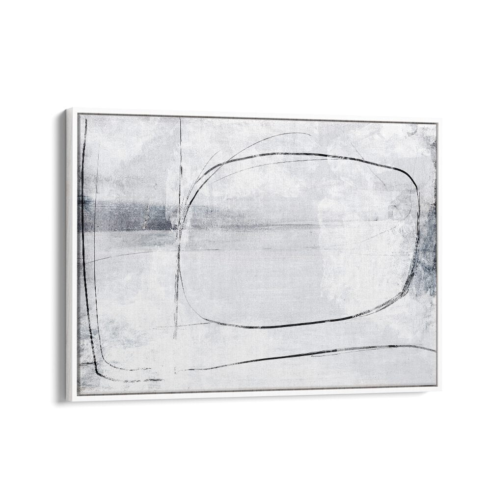 Mood By Dan Hobday Abstract Art Abstract Paintings in White Floater Frame