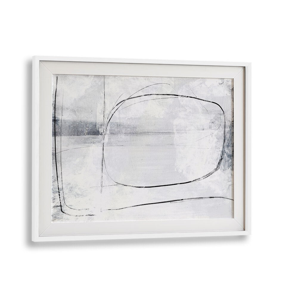 Mood By Dan Hobday Abstract Art Abstract Paintings in White Frame With Mount