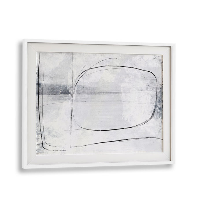 Mood By Dan Hobday Abstract Art Abstract Paintings in White Frame With Mount