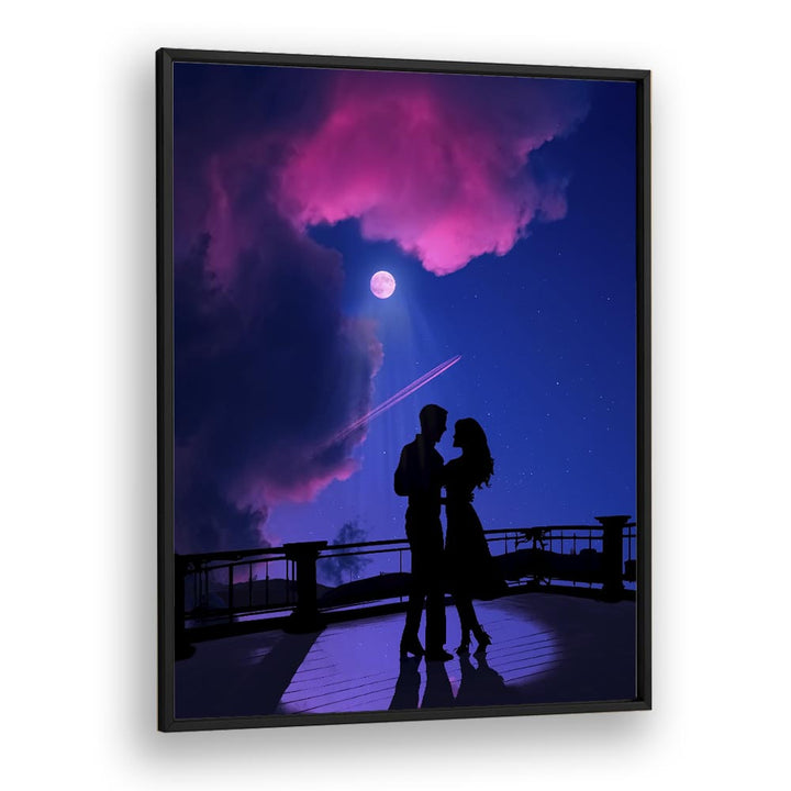 Moonshine Waltz by Ritvik Takkar Surrealism in Black Plain Frame