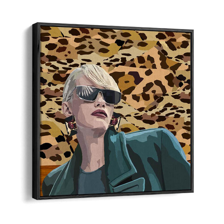 More Self By Lynnda Rakos Pop Art Paintings Pop Art Prints in Black Floater Frame