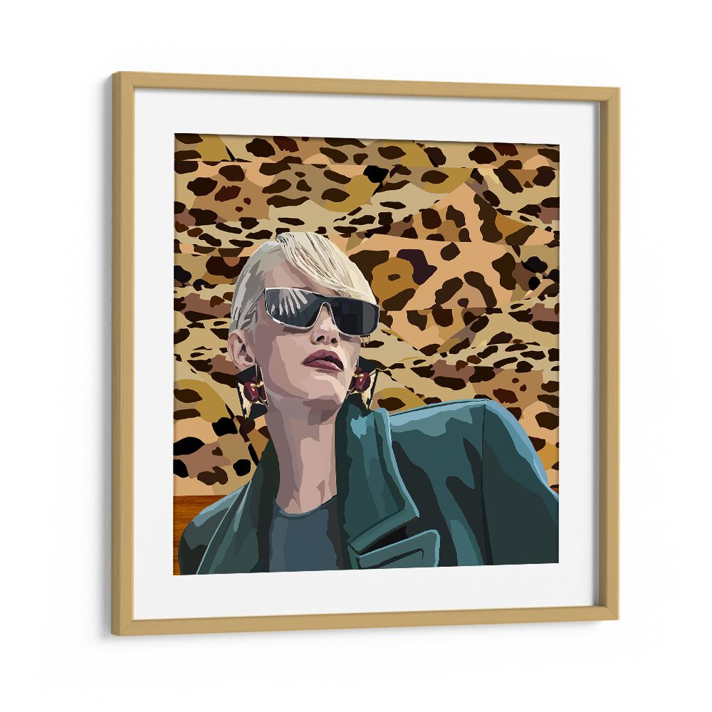 More Self By Lynnda Rakos Pop Art Paintings Pop Art Prints in Oak Wood Frame With Mount