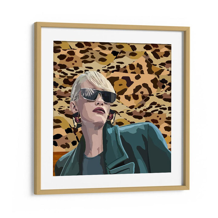 More Self By Lynnda Rakos Pop Art Paintings Pop Art Prints in Oak Wood Frame With Mount