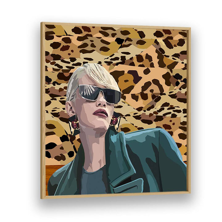 More Self By Lynnda Rakos Pop Art Paintings Pop Art Prints in Oak Wood Plain Frame