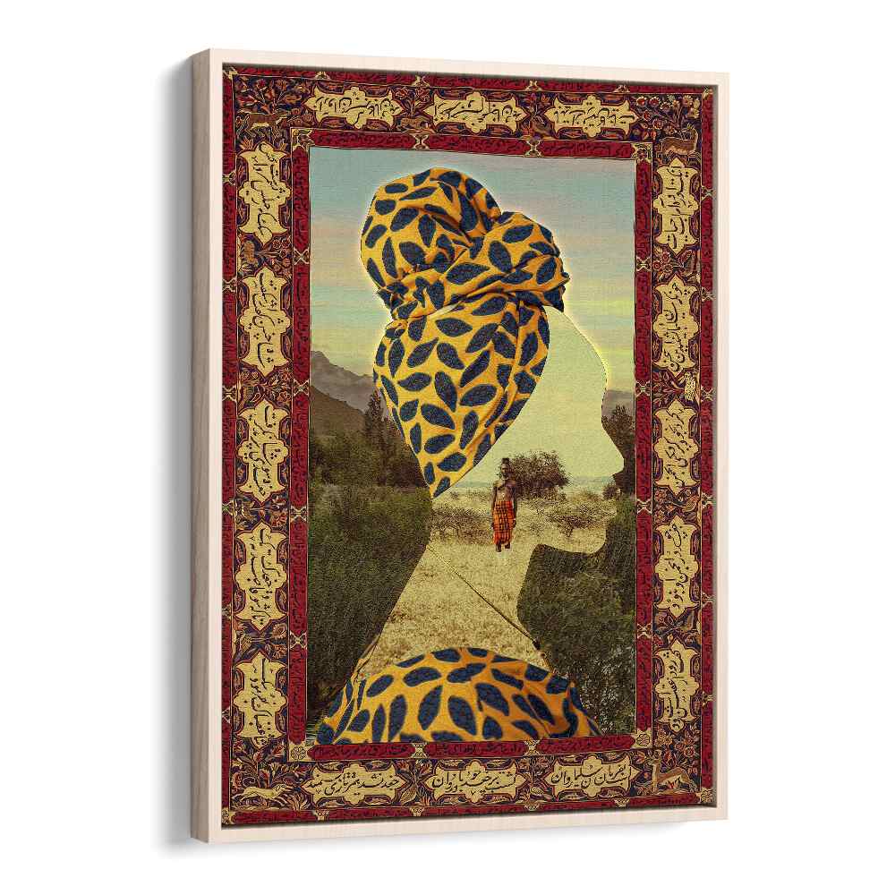 Mother By Cosmo Zach Surreal Art Prints Surrealism in Oak Wood Floater Frame